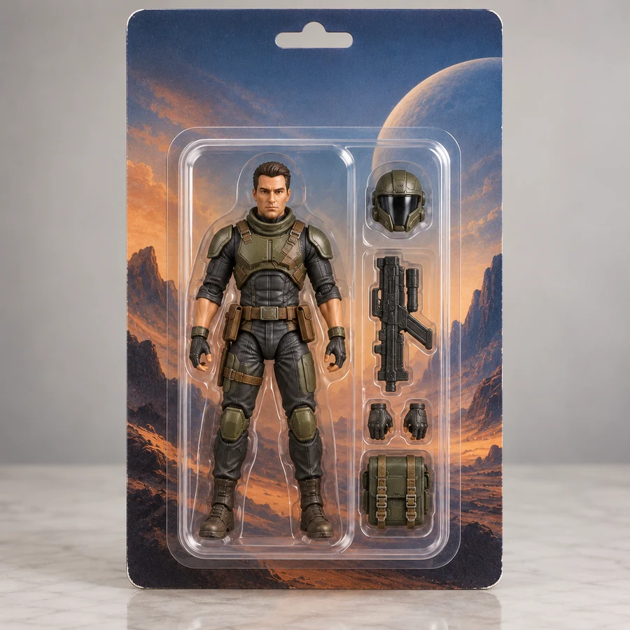 Example of a sealed collectible with minor shelf wear